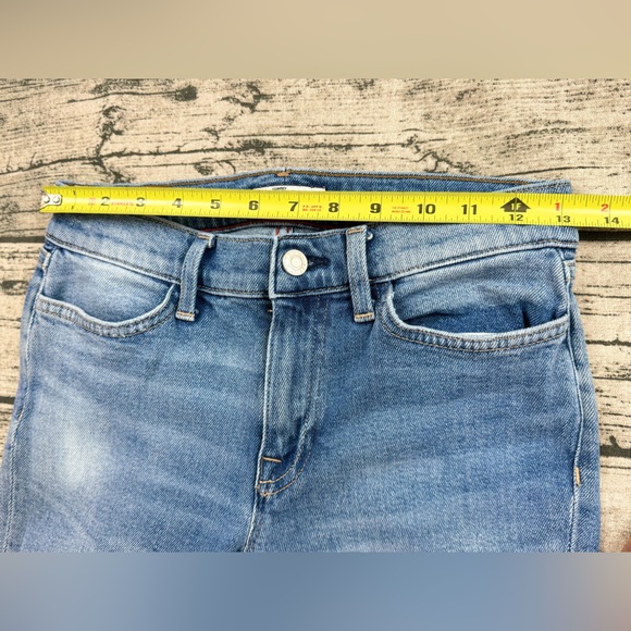 Tommy Hilfiger Blue Denim Jean Leggings, Distressed Hem Line, Women's Size 2 - Picture 3 of 12